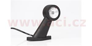 poziční světlo LED (118x45 mm) kombinace 2v1 s gumovým držákem, kabel 0,5 m, L=P