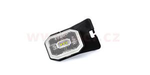 poziční světlo LED obdélníkové bílé (100x63 mm) s odrazkou, s držákem, kabel 0,5 m