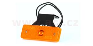 poziční světlo LED obdélníkové oranžové (98x31,5mm) s odrazkou, s držákem WAS W44/217Z ORIGINÁL