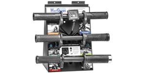 prezentační stojan / demo jednotka pro 6ks vyhřívaných gripů Hotgrips Premium, OXFORD