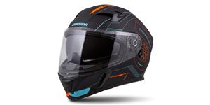 prilba Integral 3.0 Turbohead, CASSIDA (čierna matná/oranžová/modrá, plexi s prípravou pre Pinlock)