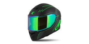 prilba Integral GT 2.1 Flash, CASSIDA (čierna matná/zelená fluo/tmavě šedá) plexi s prípravou pre Pinlock 2025