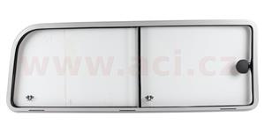Rear sliding window without rubber seal, right. Comes with brazilian closing system CLASSIC