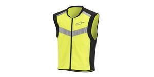 reflexní vesta FLARE NEON, ALPINESTARS (černá/žlutá fluo) 2025