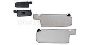 sada slunečních clon, černé/krémové, 2 ks CLASSIC