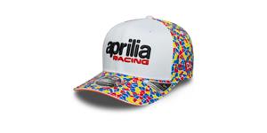 šiltovka APRILIA RACING BARCELONA (biela, viac bar.)