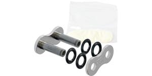 spojka reťazu 520X1R, JT CHAINS (farba strieborná, nitovacie, typ RIVET)