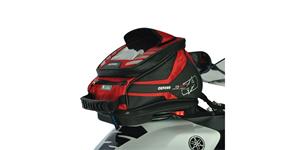tankbag na motocykel Q4R QR, OXFORD (černý/červený, s rýchloupínacím systémom na viečka nádrže, objem 4 l)