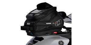 tankbag na motocykel Q4R QR, OXFORD (čierny, s rýchloupínacím systémom na viečka nádrže, objem 4 l)