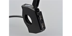 USB-A zásuvka tenká dvojitá, Daytona